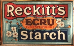 Fancy box for Reckitt's ecreu (cream color) starch